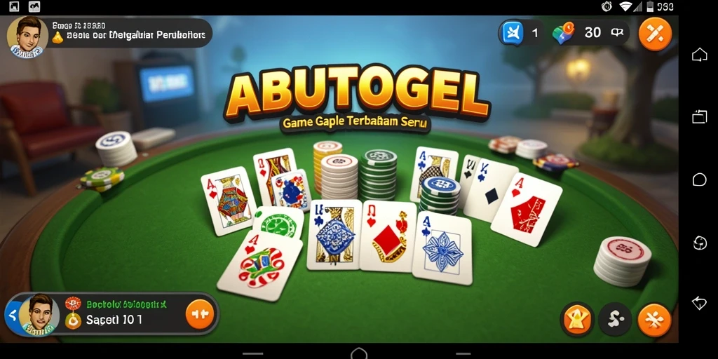 Tampilan menarik dari gameplay Gaple ABUTOGEL yang memikat.