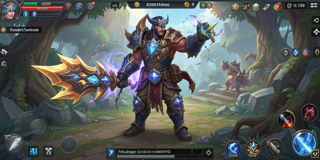 Tampilan grafis menawan dari gameplay MMORPG ADI99 yang seru.