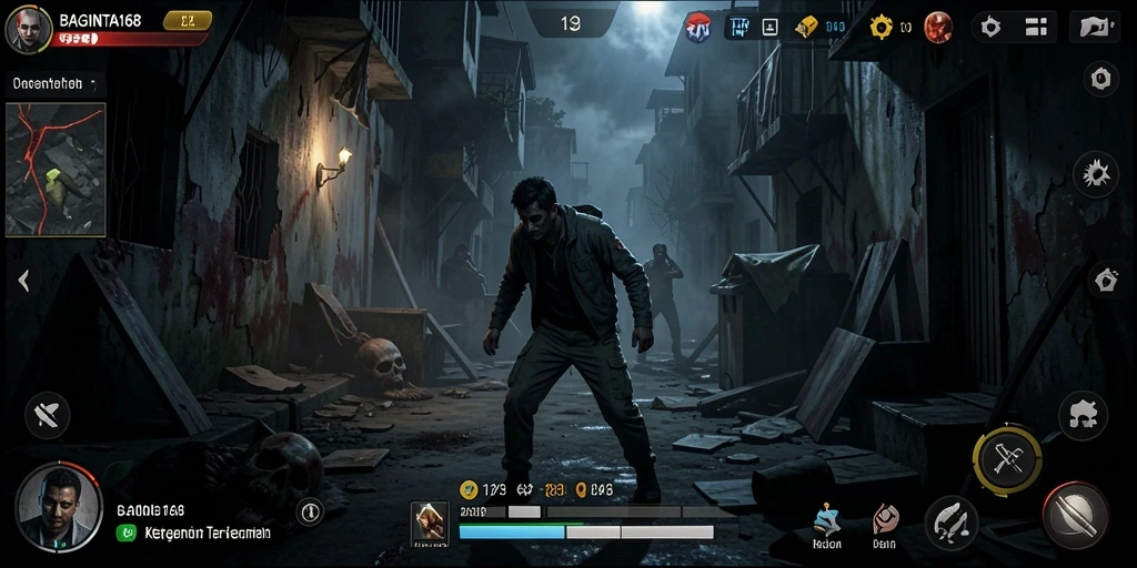 Tangkapan layar menampilkan atmosfer menyeramkan dari game BAGINTA168.