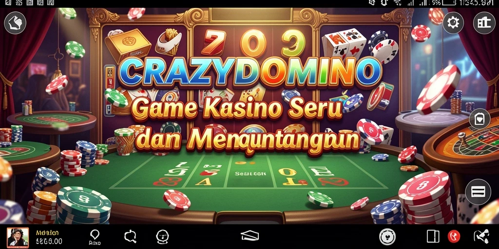 Tampilan gameplay seru dan menarik dari CRAZYDOMINO.
