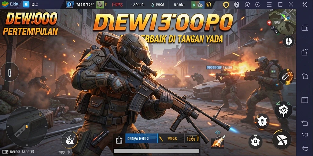 Gameplay intens dan seru dalam DEWI5000.