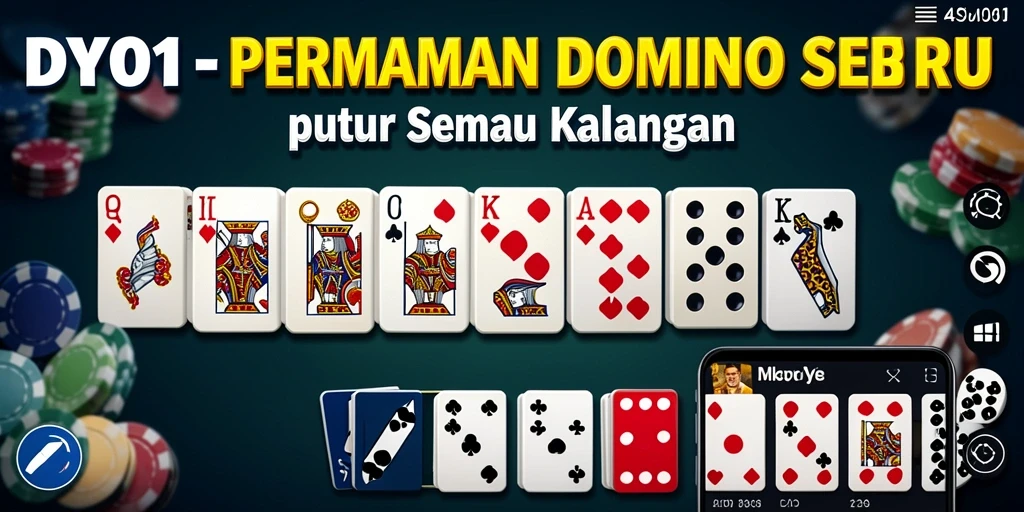 Screenshot utama DY01 menampilkan gameplay Domino yang menarik.