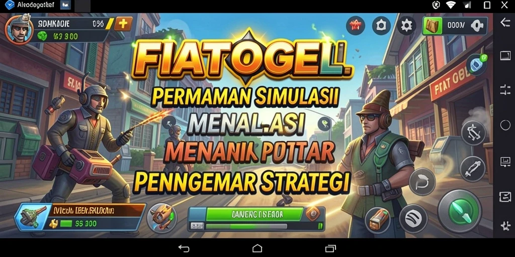 Tampilan gameplay menarik dari FIATOGEL yang menghadirkan simulasi realistis.