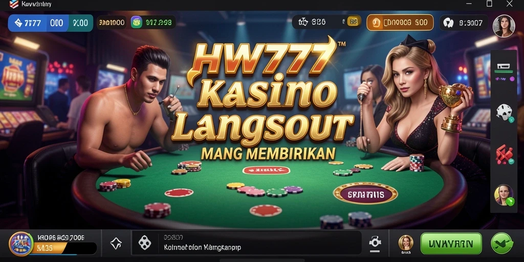 Screenshot HW777 menampilkan gameplay Live Casino yang seru dan interaktif.