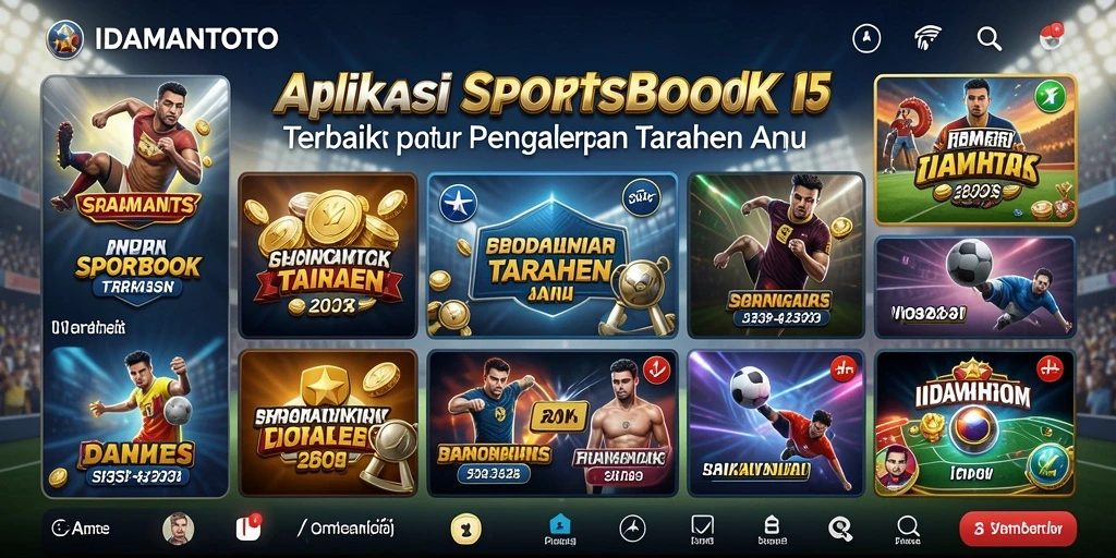 Tampilan menarik dari gameplay aplikasi Sportsbook IDAMANTOTO.