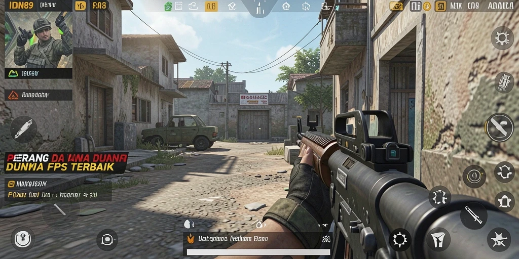 Gameplay IDN89: aksi menegangkan di medan perang FPS.