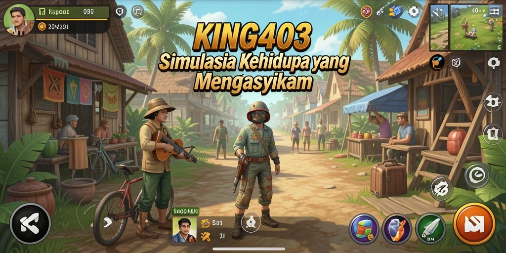 Screenshot KING403 menampilkan aksi seru dari gameplay simulasi.