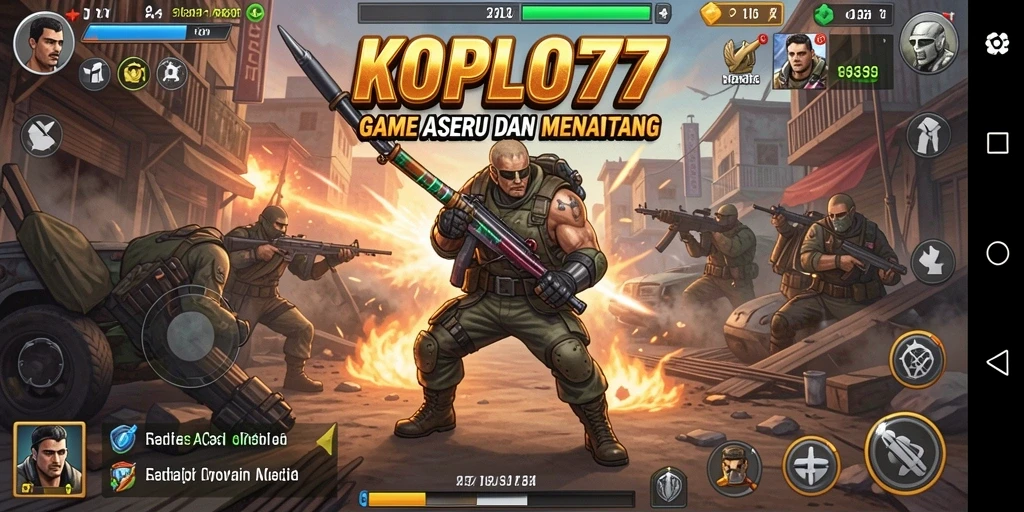 Tampilan utama gameplay KOPLO77 yang mendebarkan dan penuh aksi.