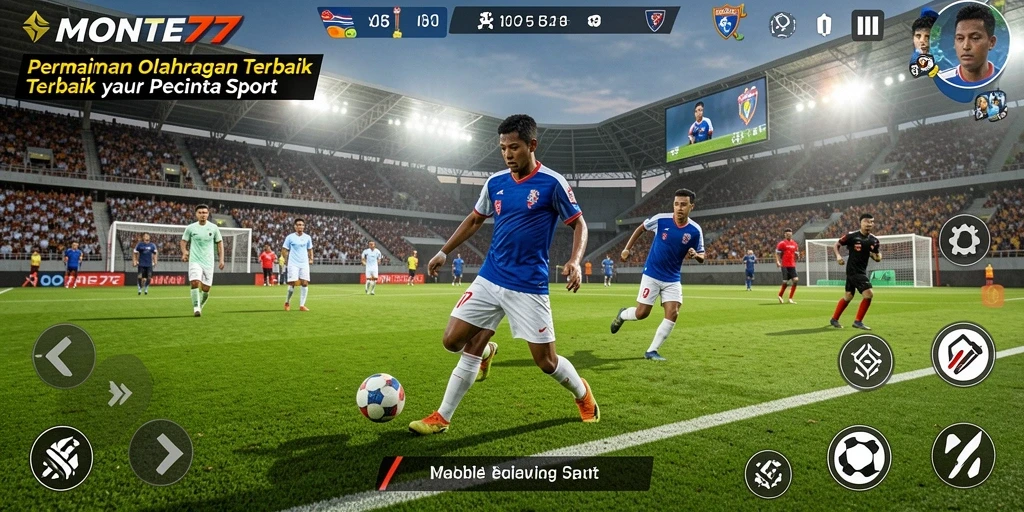 Tampilan gameplay menarik dalam <strong>MONTE77</strong> yang penuh aksi olahraga.