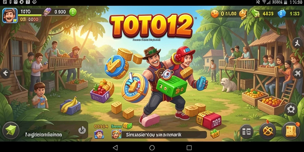 Tampilan gameplay menarik dari TOTO12 dengan karakter dan lingkungan yang berwarna.