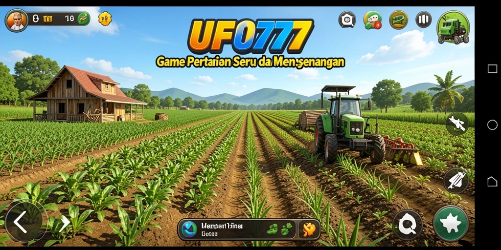 Screenshot UFO777 menampilkan gameplay pertanian yang menarik dan interaktif.