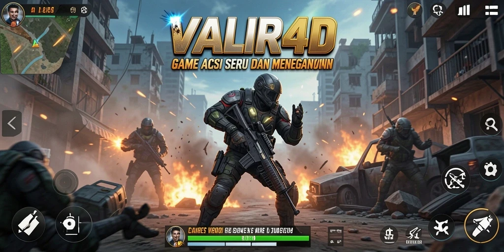 Tampilan gameplay aksi VALIR4D yang menegangkan dan dinamis.