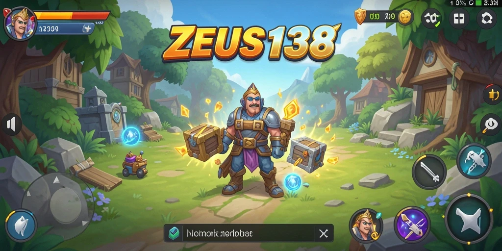Tampilan gameplay <strong>ZEUS138</strong> yang menarik dengan karakter unik.